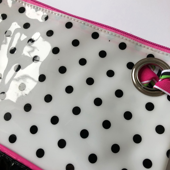 Small Black and White Polka Dot Bag S Initial - Picture 5 of 8
